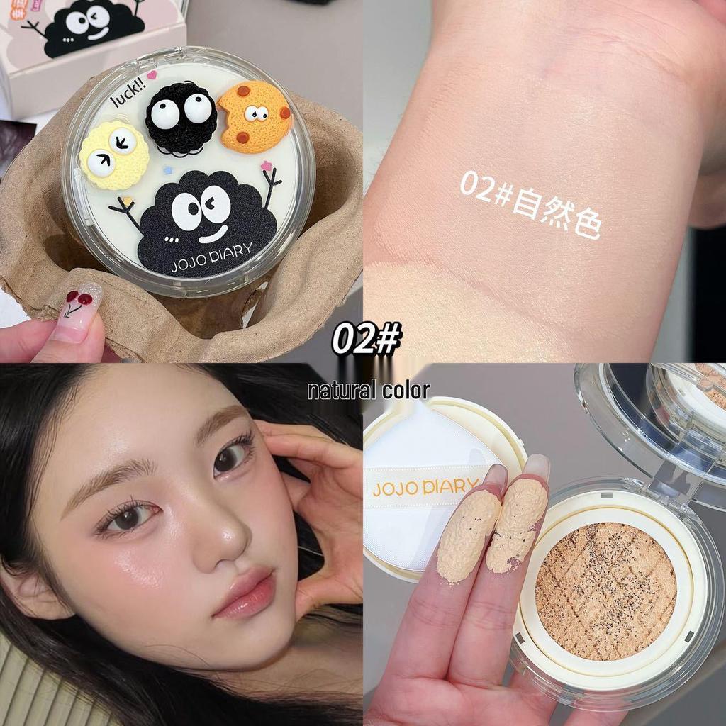 JOJO DIARY Lucky Cookie Cushion BB Cream: Long-lasting, Adherent, Concealing Student Foundation.