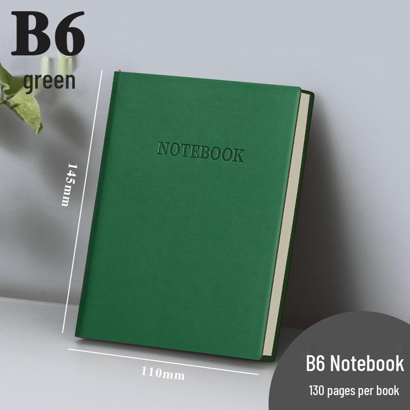 Thick Leather Student Notebook for Meetings & Postgraduate Study