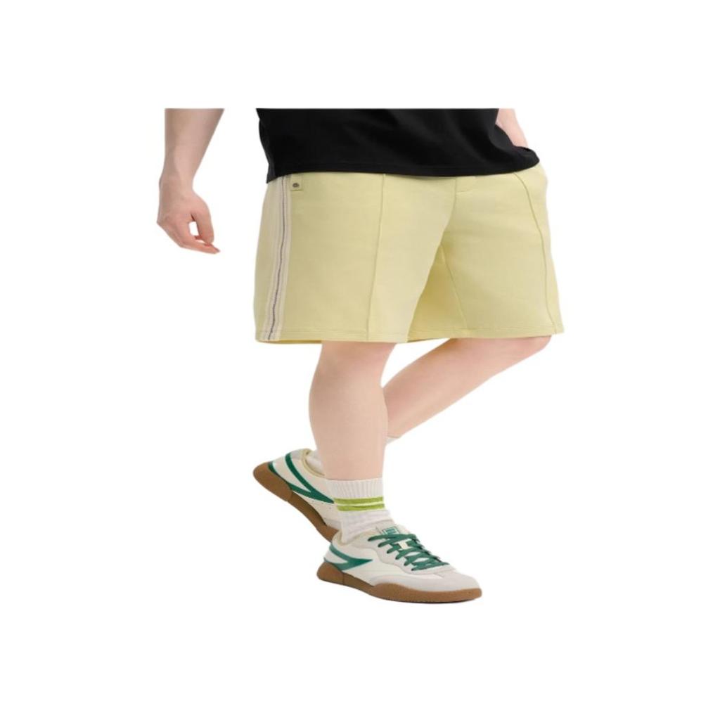 FILA Original Simple Fashion Versatile Comfortable Five-Point Casual Shorts Men shorts Duck-Yellow F51M519601F-YE