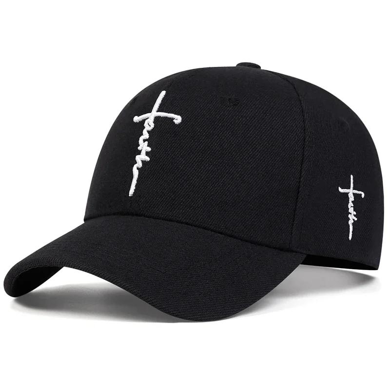 

Unisex Letter Cross Embroidery Baseball Caps Spring And Autumn Outdoor Adjustable Casual Hats Sunscreen Hat Sports Cap