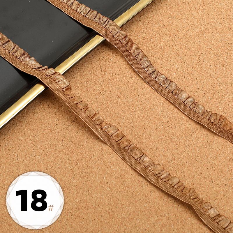 5m Elastic Lace DIY Clothing Neckline Cuff Cloth Strips Clothes Hem Decorative Trim Ribbons Party Dress Decoration Sewing Fabric