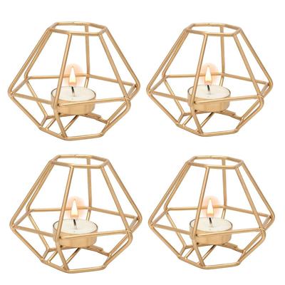 Set of 4 Candle Holder for Diwali Decoration Items Metal Tealight Candle Holders/Candle Stand/Tea Holder for Diwali Indoor Christmas