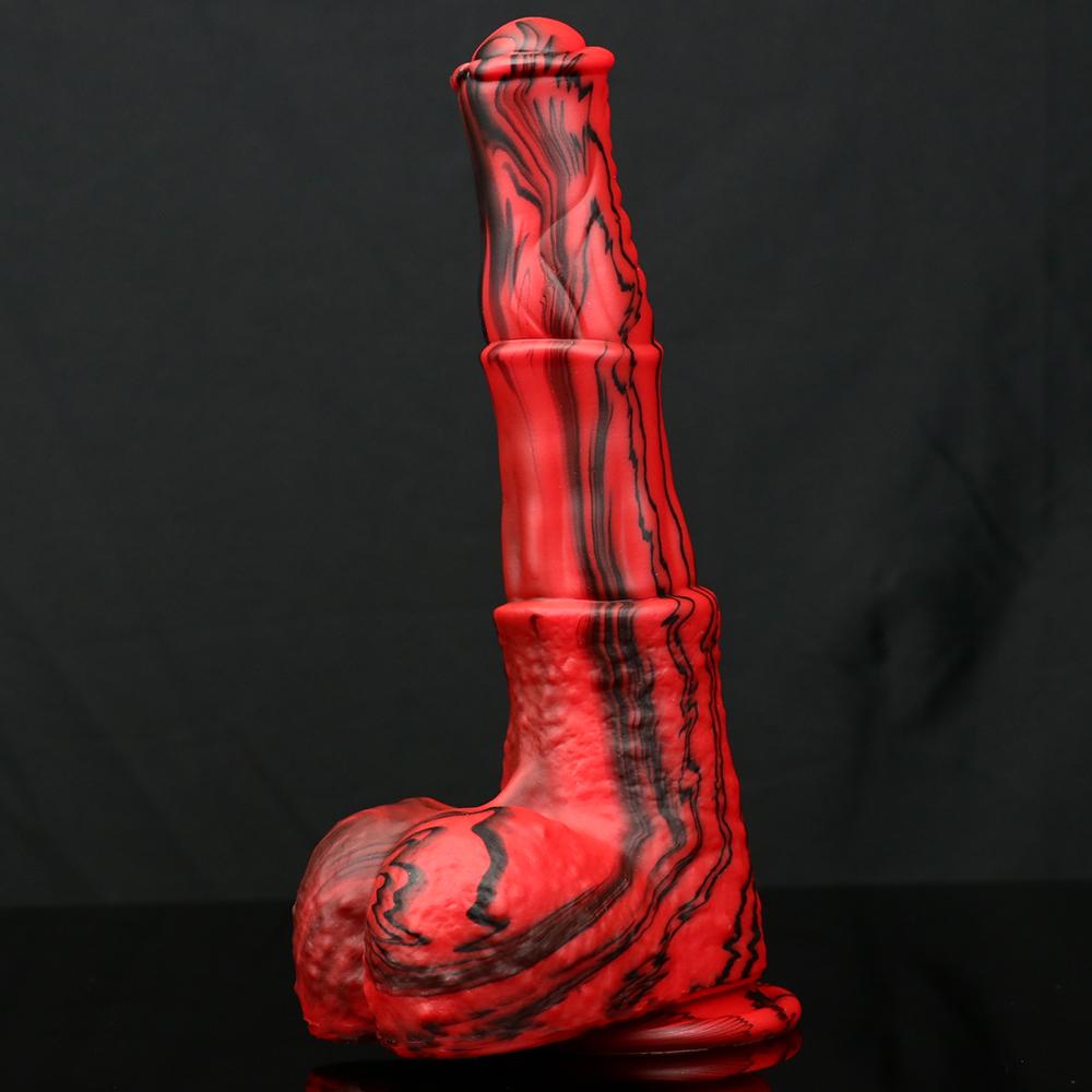 Silicone Horse Dildo With Sucker Fantasy Animal Penis Sex Toy For Women Clit Massage Stimulate Female  Anal Plug