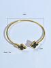 6 Pcs Clover Earring Necklace Bracelet Bangle Ring Zircon Set For Women Ideal for Everyday Accessories and Party Favours