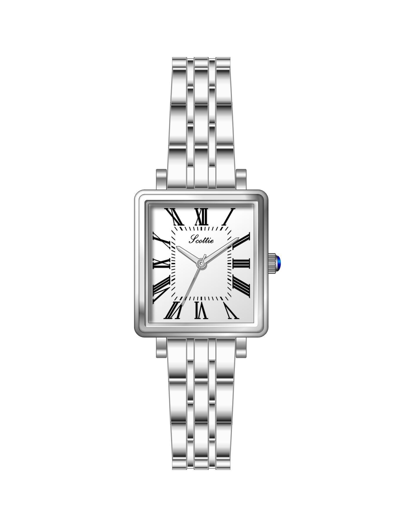 Watch Women S Square Simple Women S Watch Ultra-Thin Roman Steel Belt Waterproof Watch Exquisite Fashion Women S Watch