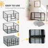 Steel Dog Whelping Box with Washable Whelping Pad, Wind-Resistant Cloth, for Small, Medium Dogs, 102 x 102 x 60cm