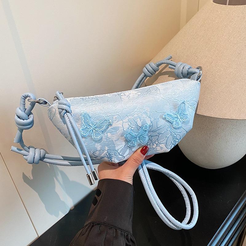 Hand Carry Underarm Bag Women's Summer Embroidery Niche One Shoulder Crossbody Women's Bag