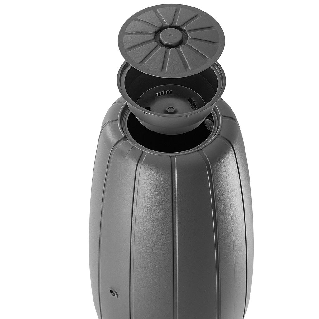 KADAX Zbiornik Na Deszczówkę Wodę Beczka 200L Deszcz Pojemnik + Kran Z Donicą 2W1