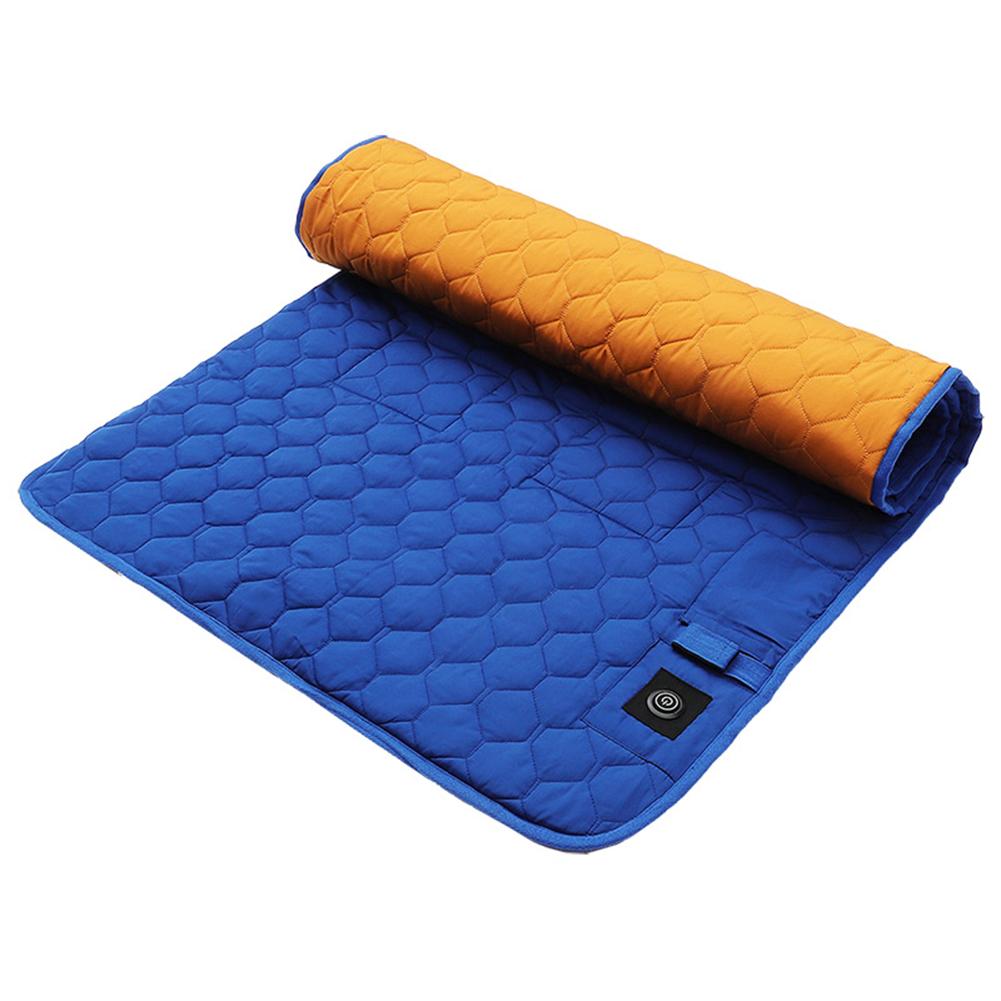 

Winter Heating Mat USB Heating Sleeping Mat Camping Warming Mattress Temperature Adjustable Warm Tent Mat Foldable Sleeping Pad синій