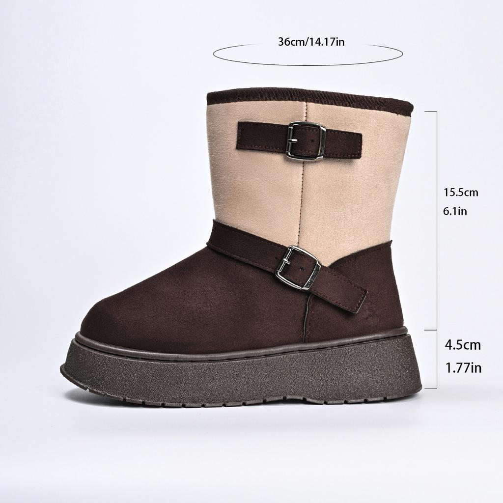 2025 new long boots, piled and thickened high snow boots for women, winter thin warm cotton shoes for women