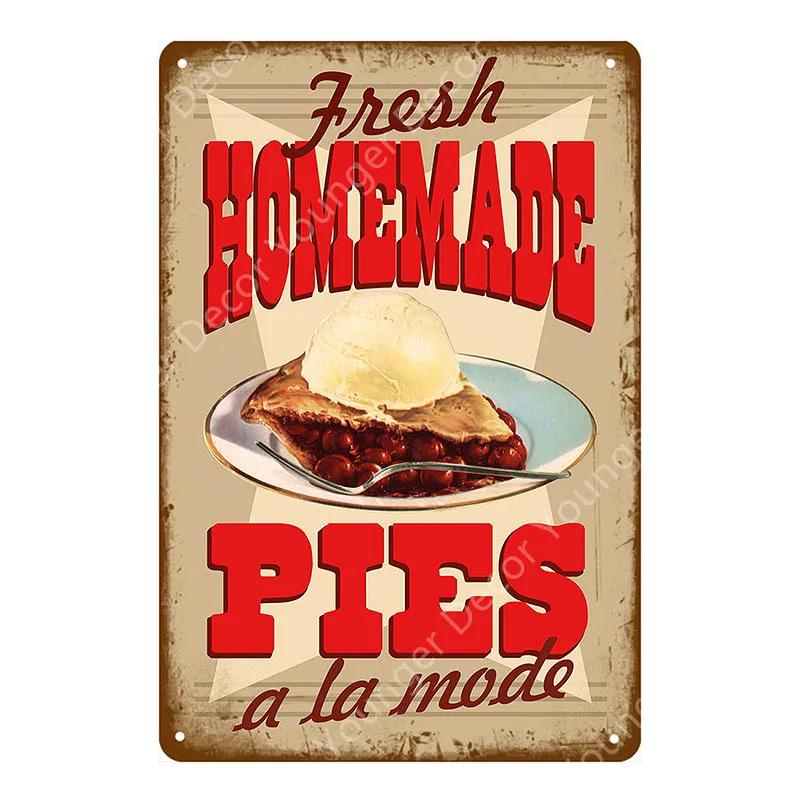 Wonder Bread Metal Signs Handmade Pies Vintage Poster Kitchen Decor Cafe Bar Shop Decorative Plate Food Cook Wall Sticker YI-154