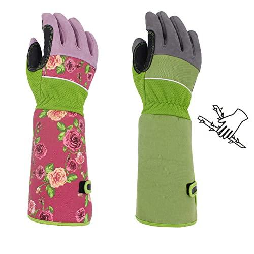 TARATI Gardening Gloves, Professional Garden Gloves for Cacti, Roses, and Rose Care, Pruning, Rose Thorn Protection, Wear-Resistant, Long Sleeve Glove