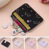 Cute Cartoon Cat Credit Card Holder Small Wallet Women, Slim Coin Pocket Pu Leather Compact Cash Wallet, Thin Travel Card Case