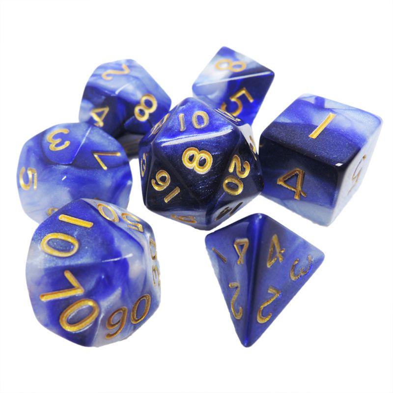 DIY Crystal Epoxy Mold Dice Fillet Shape Multi-spec Digital Game High Mirror Silicone Mould Making Accessories
