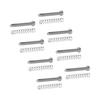 8 Set Guitar Pickup Screw Spring Iron Double Coil Pickup Frame Mounting Screws and Springs Silver