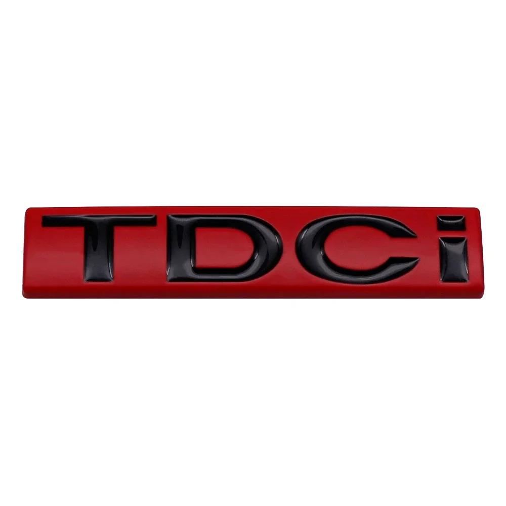 1fPc Metal TDCI Car Rear Trunk Badge Decal Letters Sticker For Ford S-MAX GALAXY Raptor Edge Fiesta Shelby EscapE FIGO KA