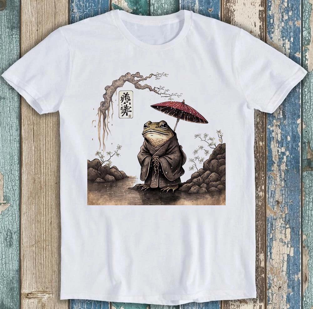 Japanese Frog Star Matsumoto Hoji Rainy Day Poster Gift Tee T Shirt 1847 S