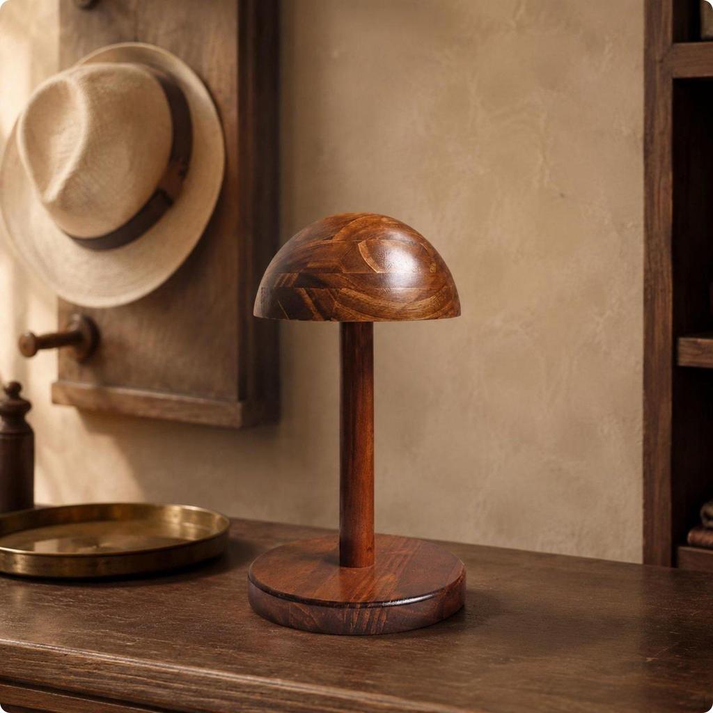 Half Dome Hat Stand Detachable Display Retro design Home Decor for Retail Store, Photo