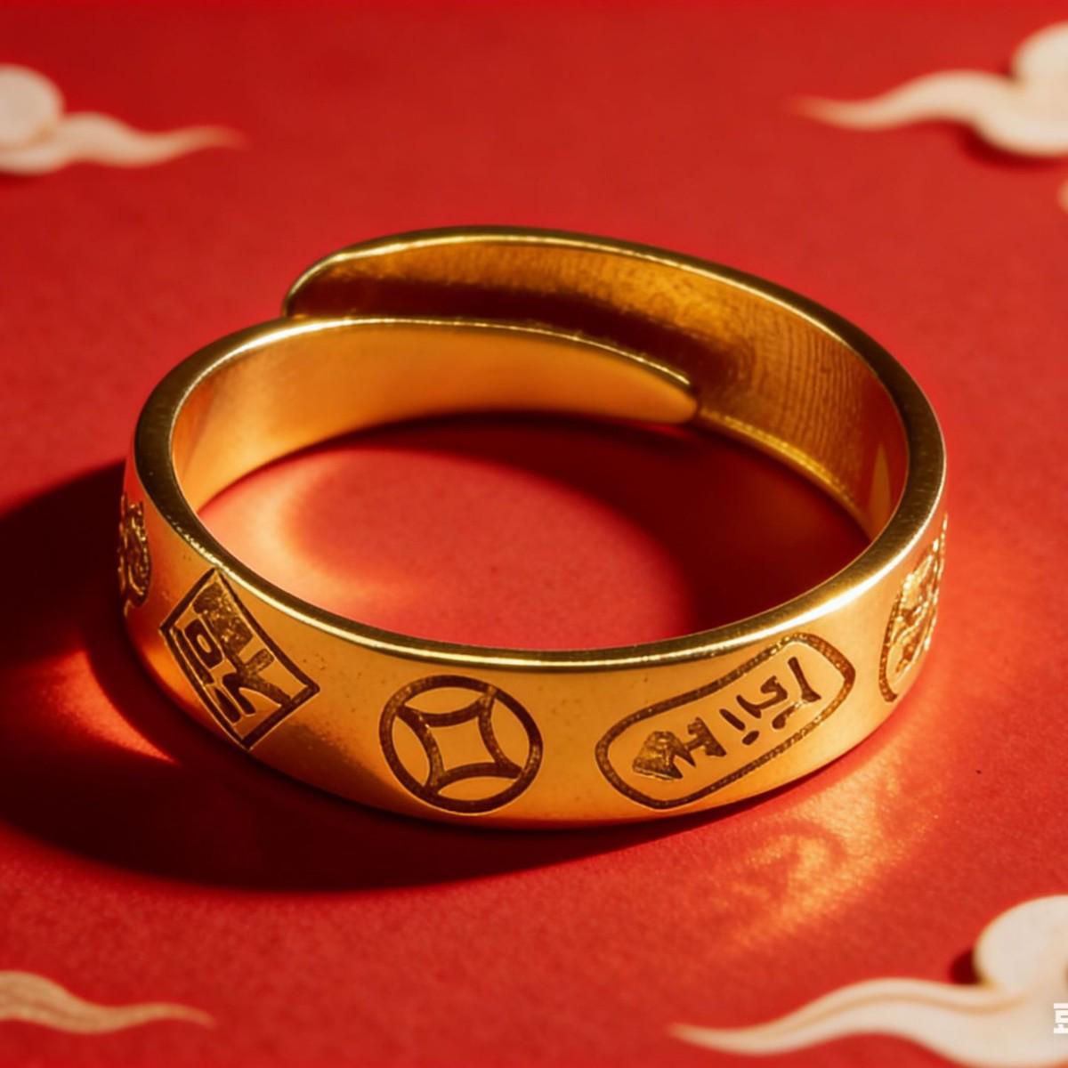 Elegant Sand Gold Flower Open Ring for Women - Wedding Fashion Jewelry Adjustable Open золотой