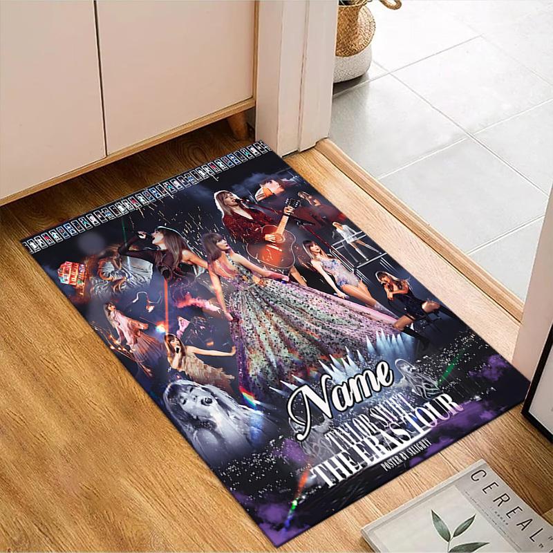 Custom Name Taylor Top singer Rug Game Carpet, Floor Mat for Bedroom Living Room Entryway Rug, Home Decor Idea Gift for Christmas birthday