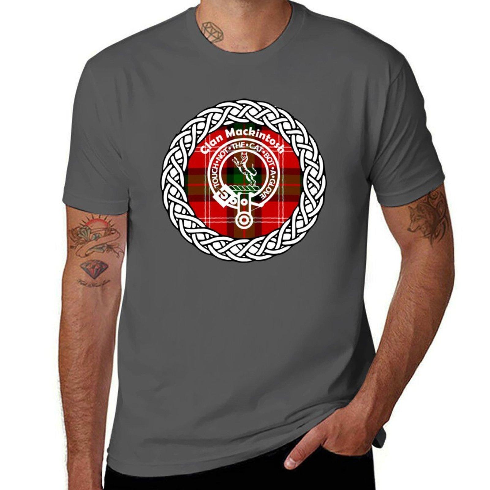 

Clan Mackintosh surname last name tartan crest badge T-Shirt t shirts for man cotton soft cotton t shirt pack T-Shirt 4XL