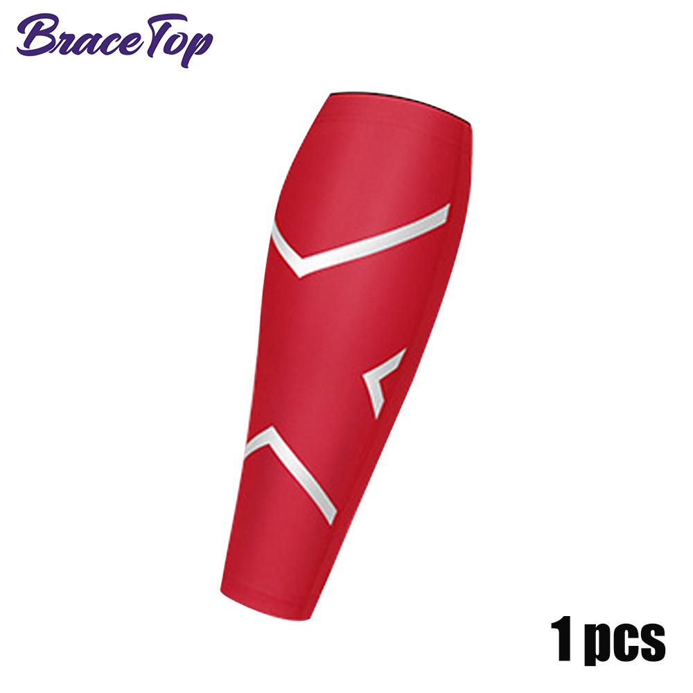 Bracetop 1 Pc Calf Compression Sleeve Shin Splint Support Guard Leg Protection For Sports Running Basketball