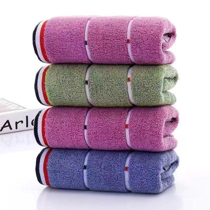 100% Bavlněný žakárový ručník - 100g Absorpční a zesílený pro mytí obličeje a koupel dospělých