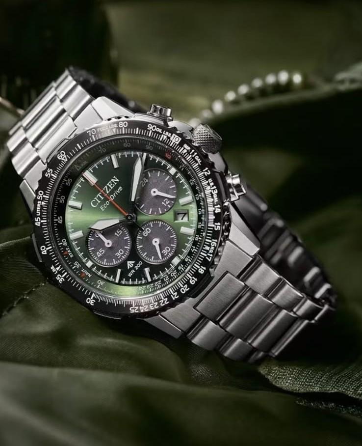 Citizen Ceas Bărbătesc Cronograf Eco-Drive 40mm Cadran Oțel Inoxidabil CA4664-60W