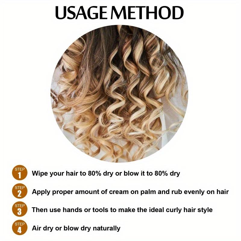 Lockiges Haar Styling Elastin Lockiges Haar Feuchtigkeitsspendendes und Feuchtigkeitsspendendes Haar Flauschiges Styling Haarpflege Elastin