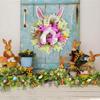 New Easter Bunny Wreath Colorful Door Wall Ornaments Happy Rabbit Home Party Creative Garland Festival Decoration Props