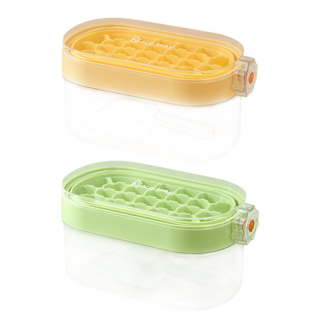 Ice Cube Tray with Spoon Press The Ice Model for Coffee Cocktails Homemade