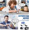 Remote control robot toy for kids with rechargeable battery, music, LED eyes, walkie-talkie function