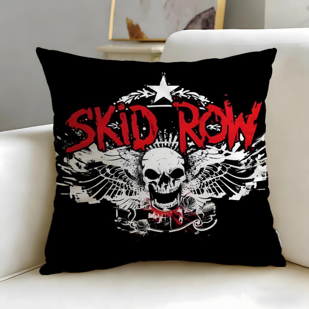 classic band Skid Row Cushion Cover Soft & Easy-Wash Pillow Case – Versatile for Couch, Bed, Travel and Office