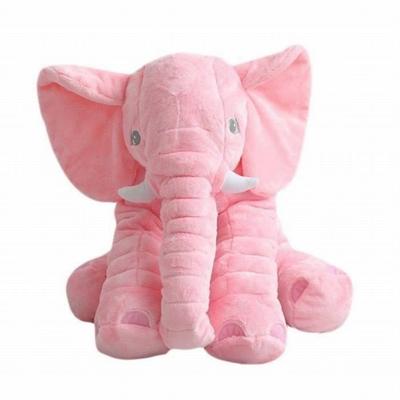 Peluche - Éléphant - Rose - 40 Cm X 45 Cm X 30 Cm - Pour Enfants Et Adultes - Douillet