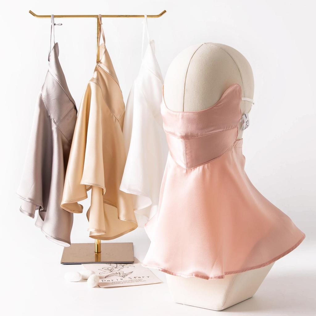 Summer Silk Anti-UV Women's Lightweight Face Mask: Eye Protection & Large Mulberry Silk Driving Cover