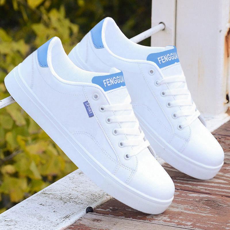 Spring 2024 Men's White Sneakers - Korean Style, Trendy, Versatile, Casual Sports Fashion Footwear for Teens