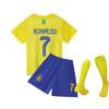 23-24 Riyadh Trasferta Blu Zaffiro N.. Set Maglia da Calcio 7 Club Taglia Bambino 14-30