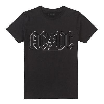 AC/DC Unisex-Erwachsene-Umriss-Logo-T-Shirt