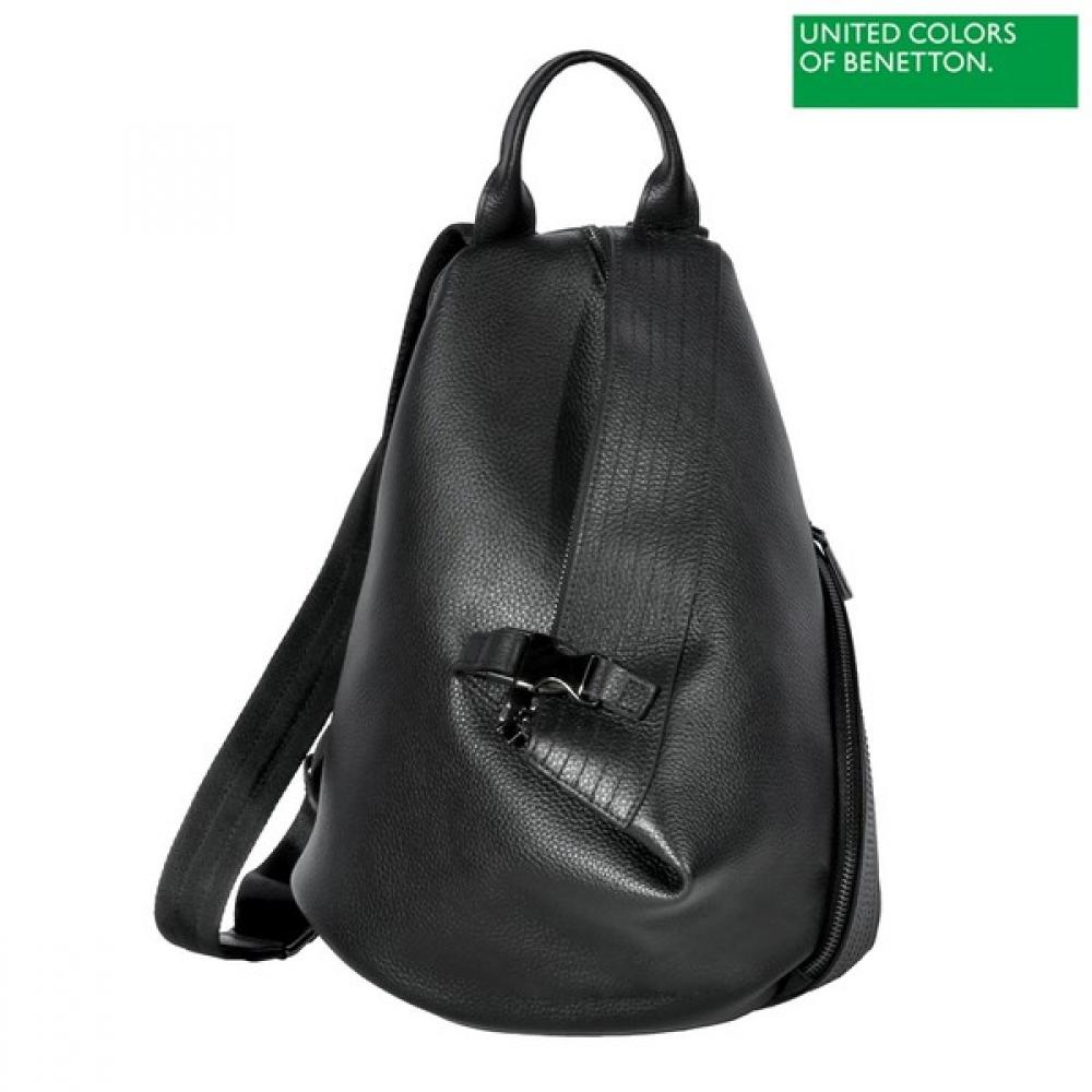 

Benetton Benetton Рюкзак з коров ячої шкіри асиметричний Bcbga6361 Bk blacks/OS