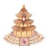 Challenging 3D Wooden Model Puzzle - Ancient Building Design for Adults