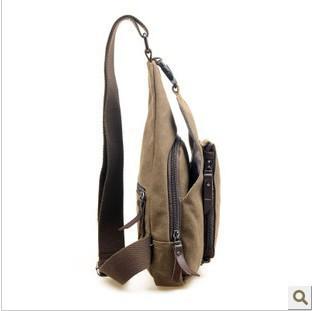 Men'S Breast Bag Sports And Leisure Canvas Messenger Bag Korean Version, Shoulder Bag Men'S, Backpack, Men'S Bag