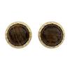 New round retro temperament stud earrings for women, small, exquisite and simple earrings, high-end light luxury ear jewelry