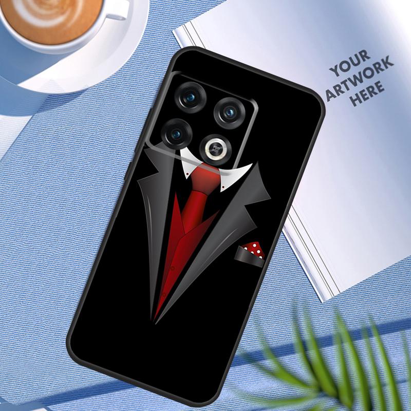 Suit and Tie Case For OnePlus 12 11 12R 10 9 Pro 10R 9R 8T 10T Nord 2 2T CE 3 Lite CE4 N10 N20 N30 Cover