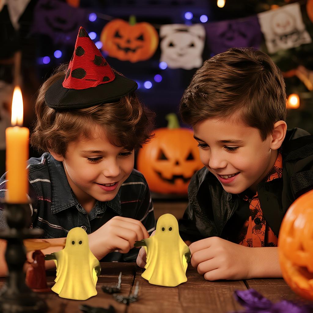 Ornamente Lumini de Noapte de Halloween Simulare Decor de Noapte Cadou Petrecere Halloween Bibliotecă Figurine de Interior Iluminat