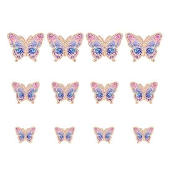 12Pcs Wall Stickers 3D Hollow Wall Decals Bedroom Living Room Decorations Removable Decorative DIY Art Decor Easy Install Birthday Party Decor