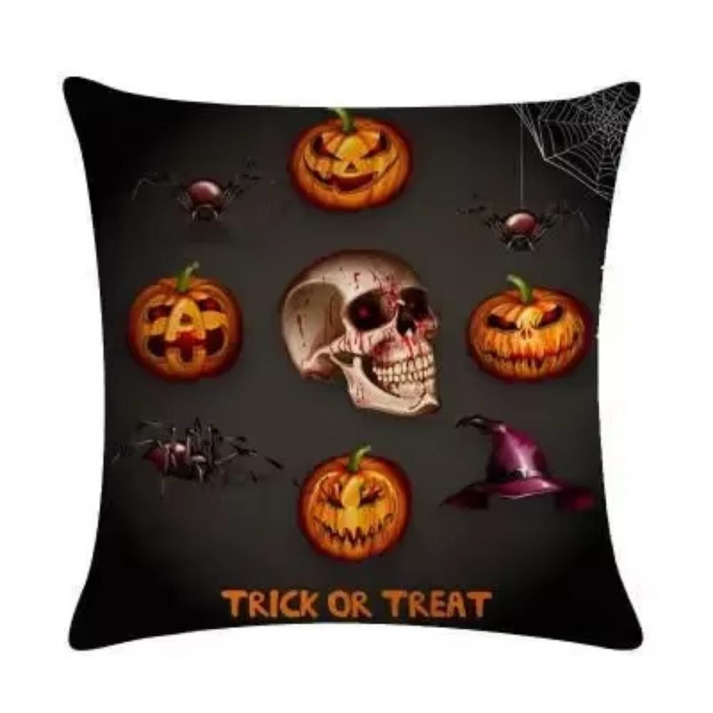 Halloween Christmas Print Pattern Cushion Cover Home Living Room Sofa Car Decoration Square Throw Pillow