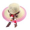 Women's Fashionable Sun Protection Wide Brim Straw Hat for Summer Beach and Scenic Outings