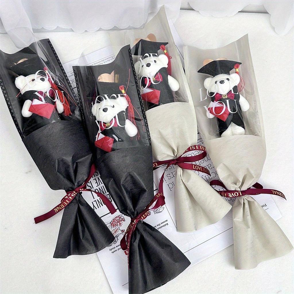 1pc Graduation Season Cartoon Bouquet Bear Teacher's Day Gift Dr. Bear