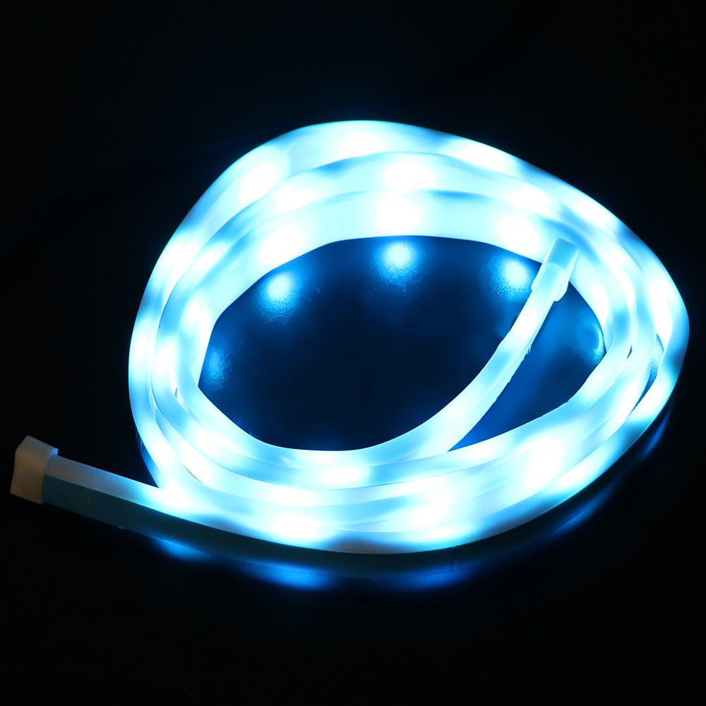 Signal Lamp Dynamic Streamer Brake Turn Signal Car LED Strip Lighting Rear Trunk Tail Light 1.2m Reverse Warning Light 12V