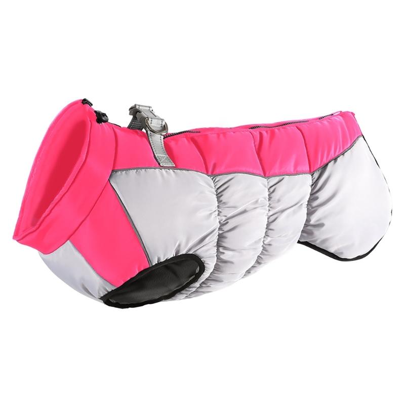 

Pet Thickened Outfits Indoor Outdoor Soft Pet Clothes Warm Puppies Clothes for Cold Weathers Adventure XL рожевий червоний колір